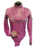 Fuchsia Glittering Swirls
